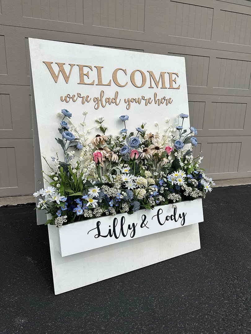 wedding sign welcome at home interiors